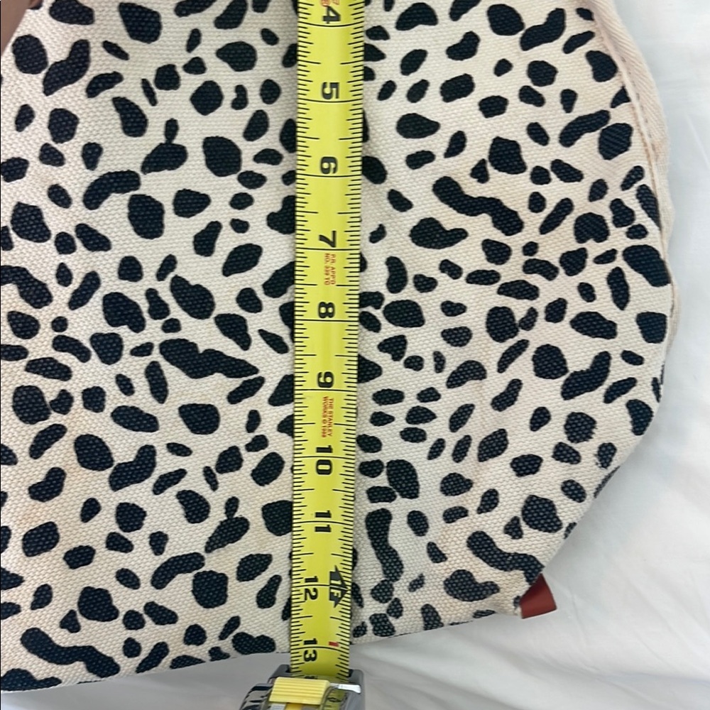 Anthropologie/Urban outfitters  Leopard Print canvas Tote Bag with Tan Straps - Picture 15 of 17